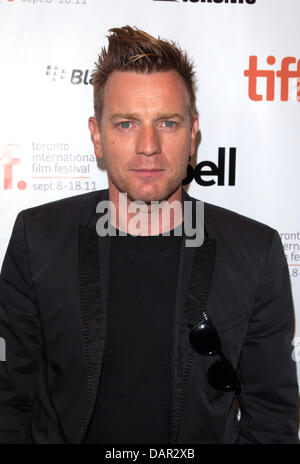 Actor Ewan McGregor attends the premiere of 'Salmon Fishing In The Yemen' at the Toronto International Film Festival, TIFF, at Princess Of Wales Theatre in Toronto, Canada, on 10 September 2011. Photo: Hubert Boesl Stock Photo
