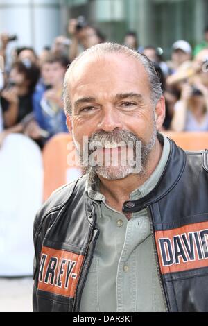 Real life film subject Sam Childers attends the premiere of 'Machine Gun Preacher' during the Toronto International Film Festival, TIFF, at Roy Thomson Hall in Toronto, Canada, on 11 September 2011. Photo: Hubert Boesl Stock Photo