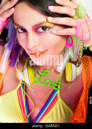 Nightclub dancer / raver dancing raving Stock Photo - Alamy