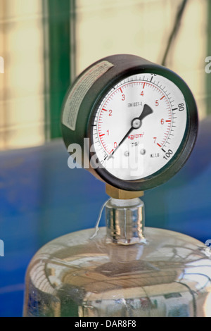 Old hydraulic pressure gauge. Hydraulic manometer Stock Photo - Alamy