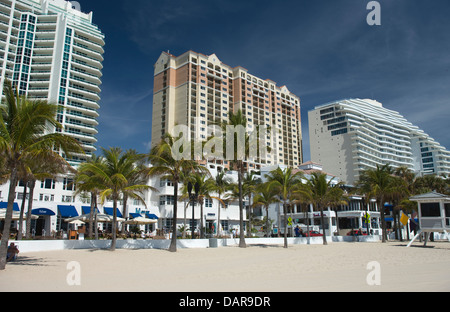 SOUTH SEABREEZE BOULEVARD BEACH FORT LAUDERDALE FLORIDA USA Stock Photo