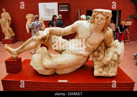 Statue at Ephesus Archaeological Museum in the town of Selçuk , Izmir Province, Turkey Stock Photo