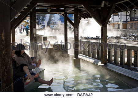 Women In Onsen Hot Spring Bath In Japan Stock Photo Alamy