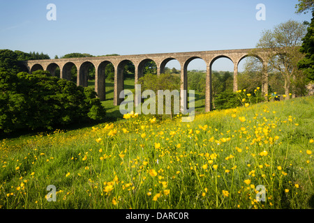 Thornton viaduct in Thornton village near Bradford. Stock Photo