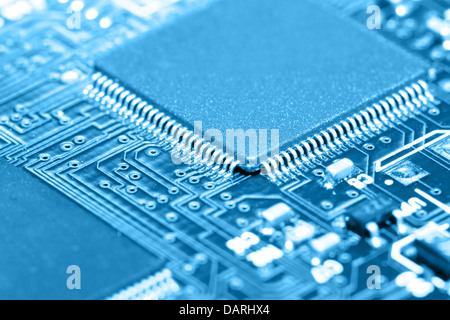 Print circuit board with component Stock Photo