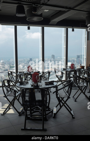 Hutong Chinese Restaurant Interior The Shard London Stock Photo