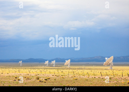 USA, New Mexico, Socorro, Very Large Array International Radio Telescope Stock Photo