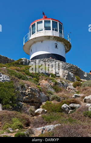 lighthouse at Cape of Good Hope, Cape Town, Western Cape, South Africa Stock Photo