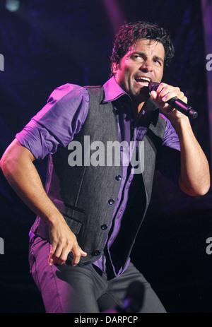 Chayanne is a Puerto Rican Latin pop singer and actor, seen performing here live in Palma de Mallorca, on the Spanish island