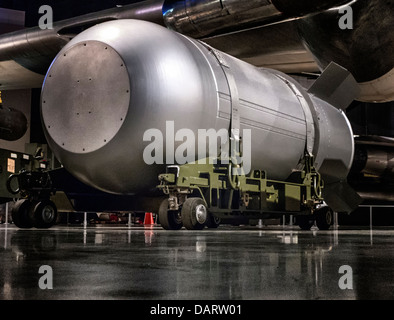 A mark 53 atomic bomb on display at The United States Air force Museum in Dayton Ohio Stock Photo