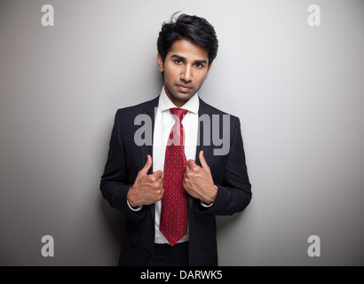 Confident Indian businessman Stock Photo