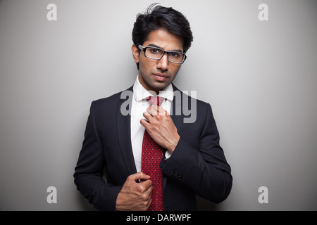 Handsome Indian businessman with glasses Stock Photo