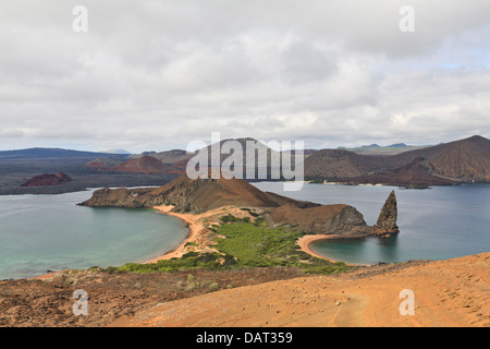 Pinnacle Rock, Bartolome Island, Galapagos Islands, Ecuador Stock Photo ...