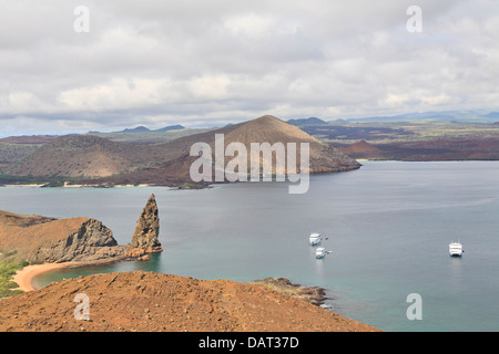 Pinnacle Rock, Bartolome Island, Galapagos Islands, Ecuador Stock Photo ...