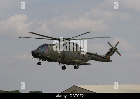 RAF Merlin Mk3 Helicopter at Royal International Air Tattoo (RIAT) Fairford 2011 Stock Photo