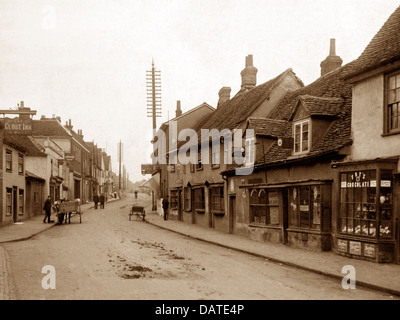 Witham High Street early 1900s Stock Photo