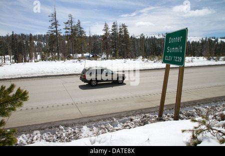 Donner Pass summit on Interstate 80, California, USA Stock Photo - Alamy