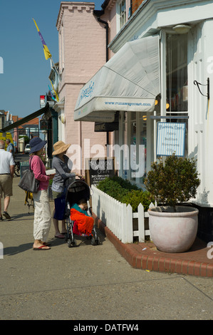 Aldeburgh, on the Suffolk coast attracts visitors from afar to enjoy the Old English charm of this attractive coastal town. Stock Photo