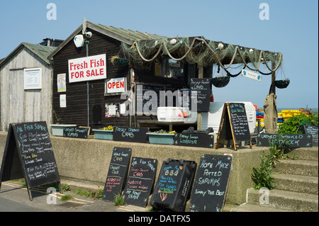 Aldeburgh, on the Suffolk coast attracts visitors from afar to enjoy the Old English charm of this attractive coastal town. Stock Photo