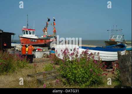 Aldeburgh, on the Suffolk coast attracts visitors from afar to enjoy the Old English charm of this attractive coastal town. Stock Photo