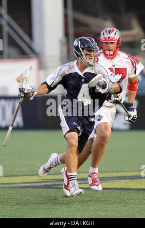 July 18, 2013 - Annapolis, Maryland, United States - July 18, 2013: Chesapeake Bayhawks #4 Dan Burns in action at Navy-Marine Corps Memorial Stadium, in Annapolis, Maryland. Daniel Kucin Jr./ CSM Stock Photo