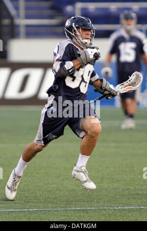 July 18, 2013 - Annapolis, Maryland, United States - July 18, 2013: Chesapeake Bayhawks #39 Matt Mackrides in action at Navy-Marine Corps Memorial Stadium, in Annapolis, Maryland. Daniel Kucin Jr./ CSM Stock Photo