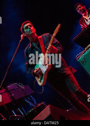 Oporto, Portugal, 18th July, Meo Mares Vivas - Music Festival, Palco Meo, portuguese band We Trust Credit:  Daniel Amado/Alamy Live News Stock Photo