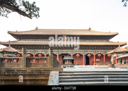 dai temple in china taishan ancient buildings was magnificent Stock Photo