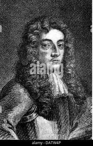 Shaftesbury, Anthony Ashley Cooper, Earl, 22.7.1621 - 21.1.1683, British politician, Lord chancellor 1672/1673, portrait, based on painting by Peter Lely, wood engraving, 19th century, Artist's Copyright has not to be cleared Stock Photo