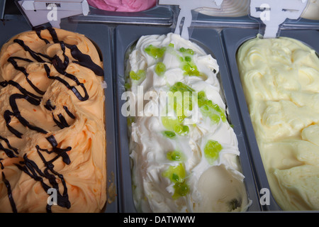 ice cream,various flavors Stock Photo