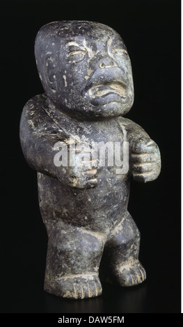 fine arts, Mesoamerica, stone figure, unknown exact origin, Mexico, 1st - 9th century AD, stone figurine, stone, stones, fist,