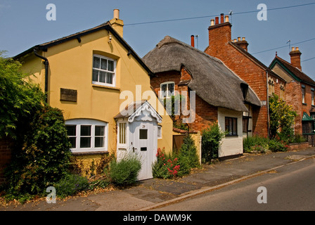 Joseph Arch's cottage, founder of the National Agricultural Labourers Union is in the Warwickshire village of Barford. Stock Photo