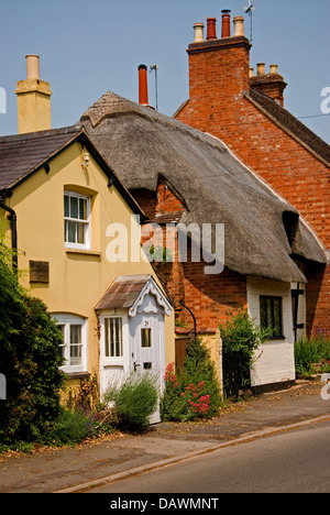 Joseph Arch's cottage, founder of the National Agricultural Labourers Union is in the Warwickshire village of Barford. Stock Photo