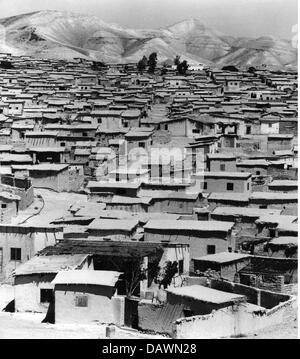 geography / travel, Palestine, Jericho, city views / city scapes, view of the Palestinian refugee camp, 1970, Additional-Rights-Clearences-Not Available Stock Photo