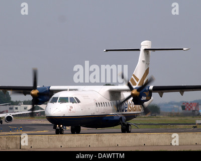 G-ZEBS Blue Islands ATR 42-320 - cn 066 3 Stock Photo