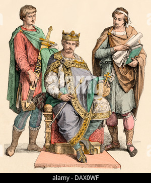 Charles II, the Bald, 9th century Frankish king and Holy Roman Emperor ...