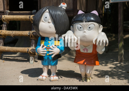 GeGeGe no Kitaro Characters in Sakaiminato, Japan Stock Photo