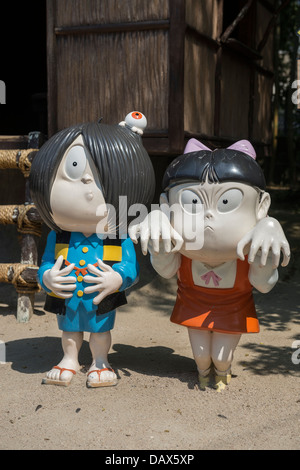 GeGeGe no Kitaro Characters in Sakaiminato, Japan Stock Photo