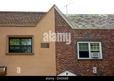 new and old remodeled homes Stock Photo