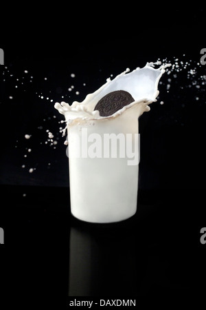 Oreo milk splash