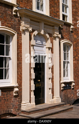 Georgian townhouse, Castle Street, by Benjamin Holloway for the 1st Duke of Chandos, Bridgwater, Somerset, England Stock Photo