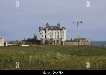 Breachacha Castle Isle of Coll Scotland July 2013 Stock Photo