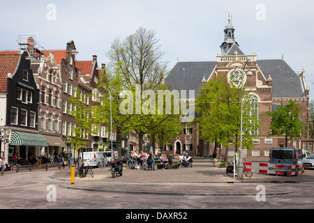 North Church (Noorderkerk) on Noordermarkt square in Amsterdam, Netherlands, North Holland province. Stock Photo