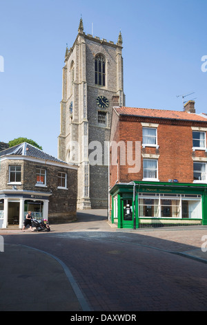 Church historic buildings Fakenham Norfolk England Stock Photo