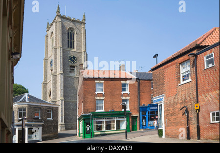 Church historic buildings Fakenham Norfolk England Stock Photo