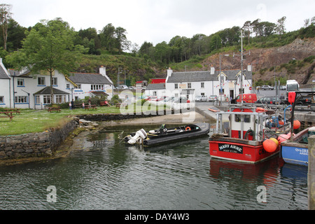 boats in Port Askaig harbour Isle of Islay Scotland  July 2013 Stock Photo