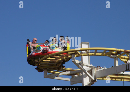 Crazy Mouse Roller Coaster on Brighton Pier Sussex Stock Photo