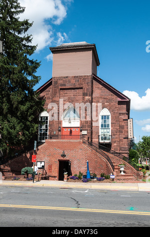 Manassas Old Presbyterian Church (now Malones Restaurant), Main Street, Manassas, Virginia Stock Photo