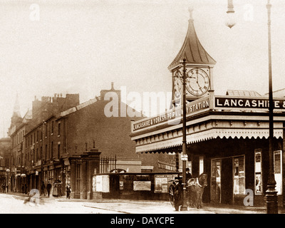 Bury Bolton Street Railway Station early 1900s Stock Photo