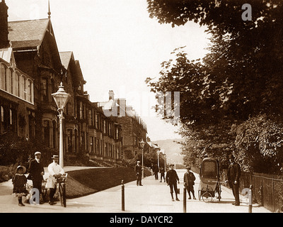 Buxton Broad Walk early 1900s Stock Photo